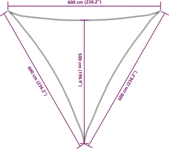 Actual product image VidaXL Awning (600 x 600 x 600 cm)