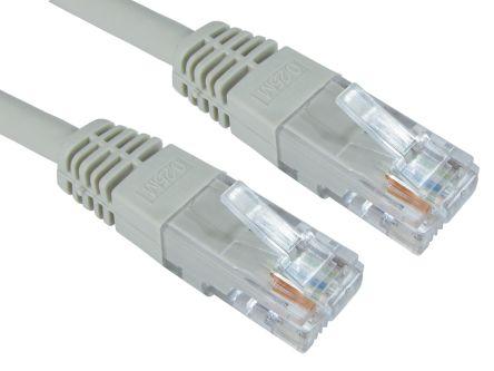 Actual product image Rs Pro Ethernet cable Cat.6, 20m, grey patch cable, A RJ45 UTP plug, B RJ45, PVC (CAT6, 20 m)
