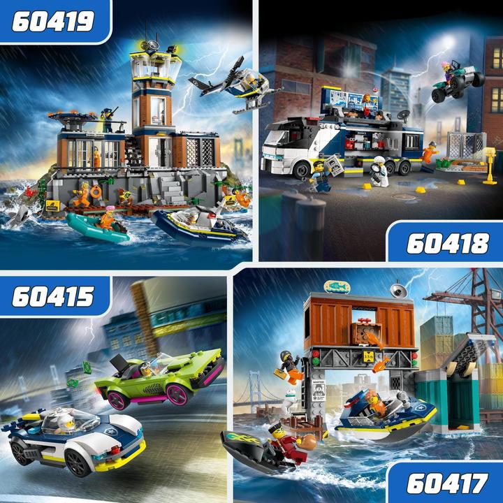 Produktbild LEGO Verfolgungsjagd mit Polizeiauto und Muscle Car (60415, LEGO City)