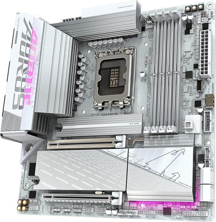 Produktbild Gigabyte B860M AORUS ELITE WIFI6E ICE (Socket S1, Intel B860, mATX)