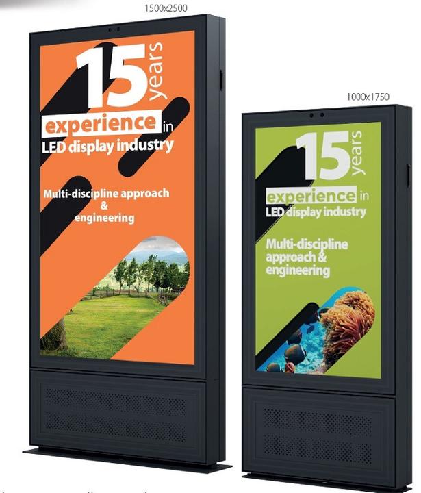 DSS Stele LED per esterni, 79", nero, IP65