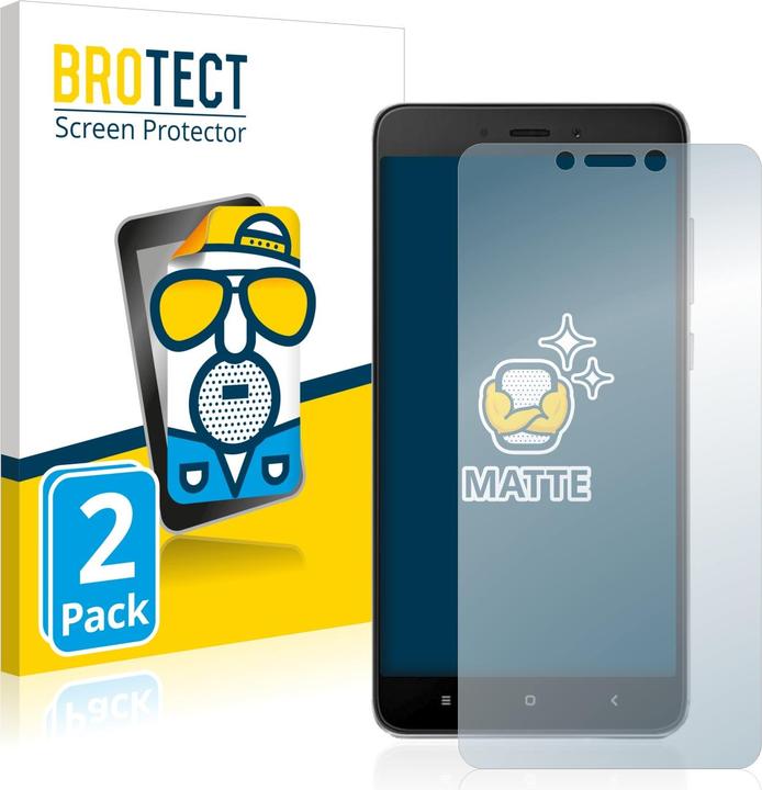 Actual product image BROTECT Anti-glare screen protector matt (2 Piece, Xiaomi Redmi Note 4)