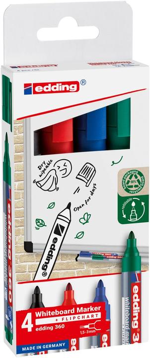Actual product image Edding Whiteboard markers 360 (Multicoloured, 3 mm, 4 x)