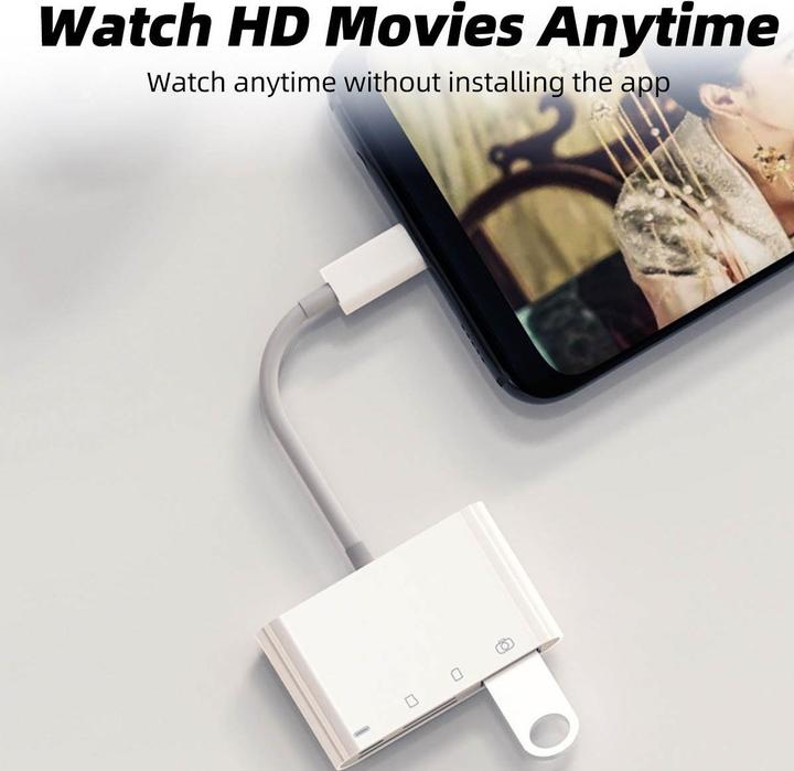 Produktbild PhoneLook USB-C-Lesegerät für SD- & Micro-SD-Speicherkarten und USB (4 in 1) für MacBook & iPad