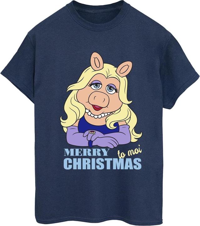 Immagine prodotto Disney Muppets Miss Piggy Queen of Holidays Maglietta Ampia Donna (XL)