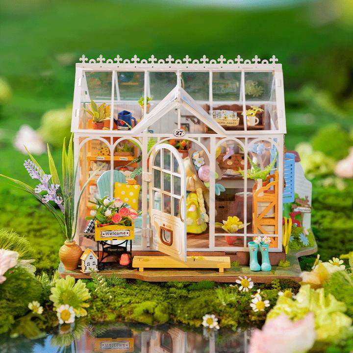 Actual product image Robotime Dreamy Garden House' model kit