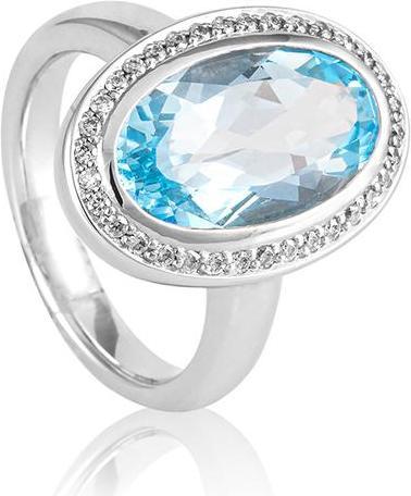 Produktbild Breuning RING - Farbstein/Brill. 0,255 Ct. H/si (59, 585/14 K Gold)