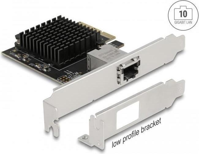 Produktbild Delock PCI Express x4 Karte 1 x RJ45 10 Gigabit LAN AQC107 (PCI Express 3.0 x4)