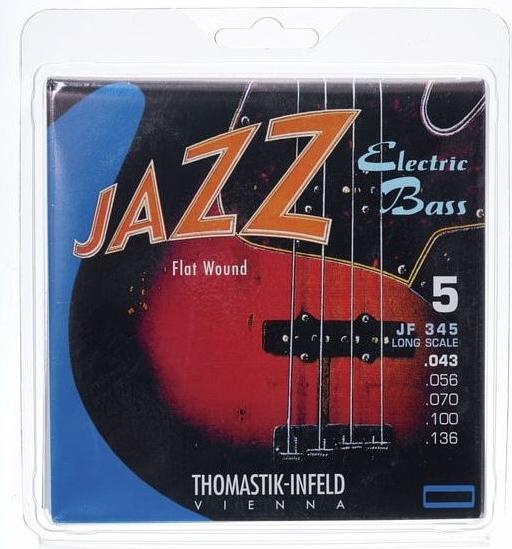 Immagine prodotto Thomastik JF345 | Corde per basso elettrico jazz a 5 corde con tariffa flat (5 x)