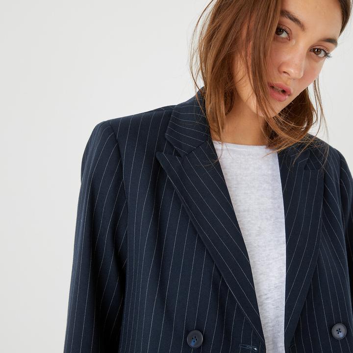 Produktbild La Redoute Collections Taillierter Blazer mit Nadelstreifen (40)