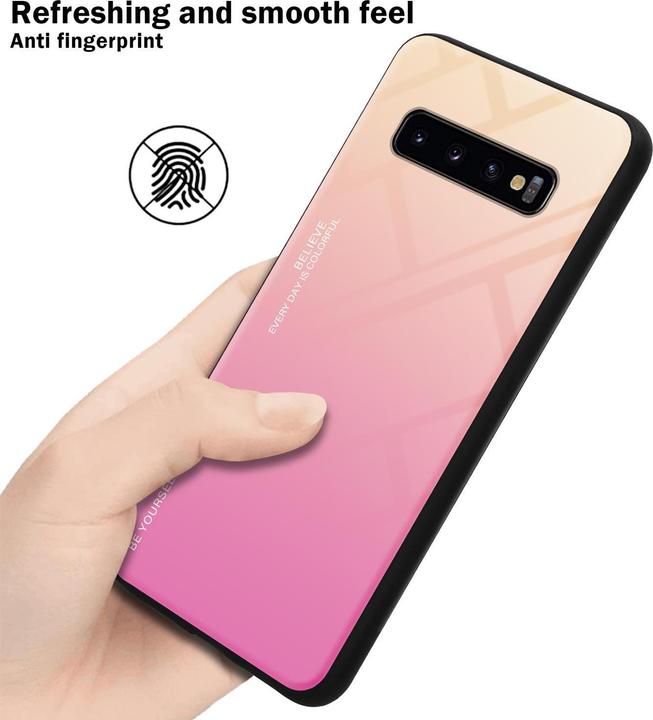 Actual product image Cadorabo TPU 2 colors glass cover (Samsung Galaxy S10+)