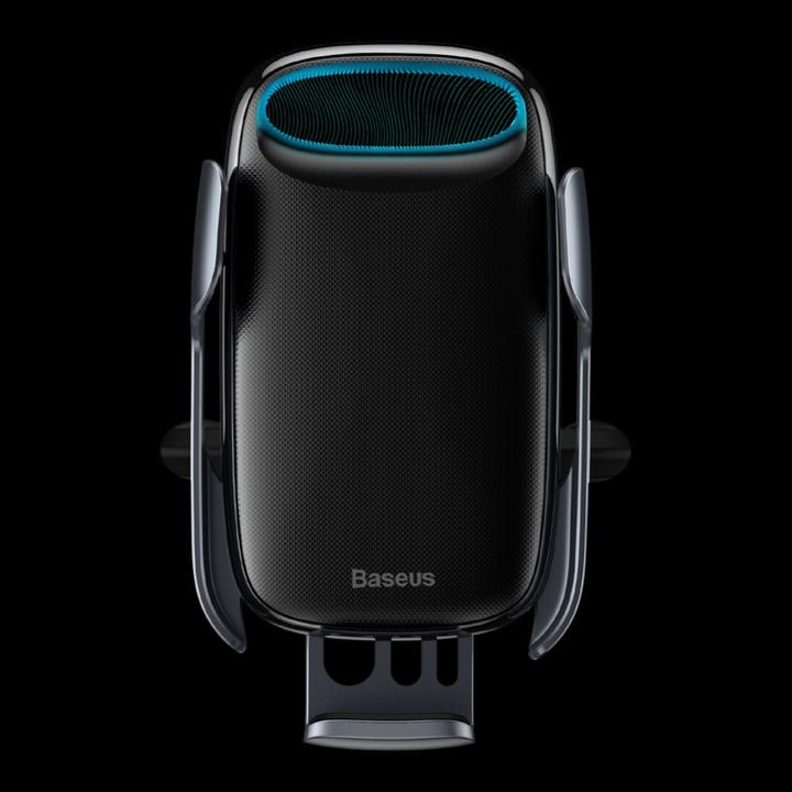 Produktbild Baseus Milky Way gravity car mount with Qi 15W induction charger black
