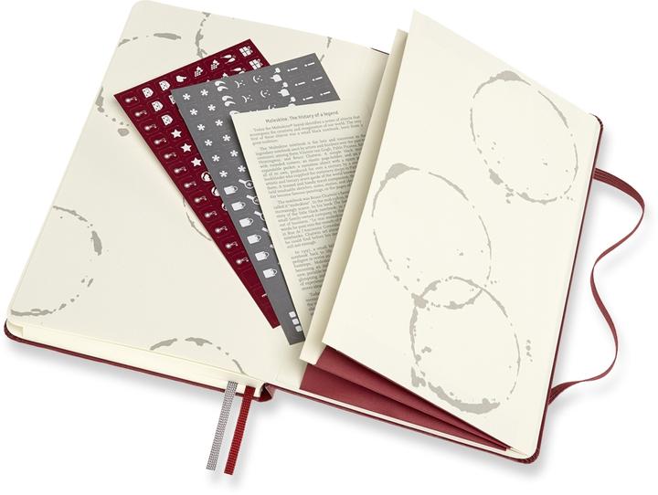 Actual product image Moleskine Passion Journal L/A5, Wine, Hard Cover, Darkred (A5, Special ruling, Hardcover)