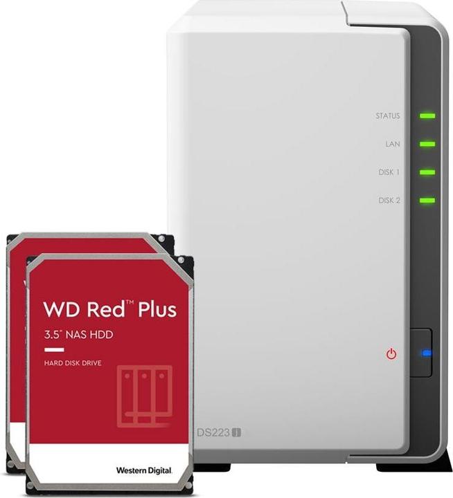 Synology DS223j (2 x 2 TB, WD Red Plus)