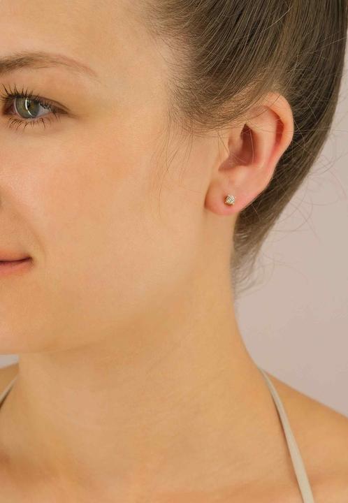 Image du produit Muau Boucles d'oreilles monture 4 poignées (Or jaune 750, Argent)