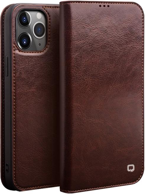 Actual product image QiAlino Fourre Flip cuir véritable (Apple iPhone 12 mini)
