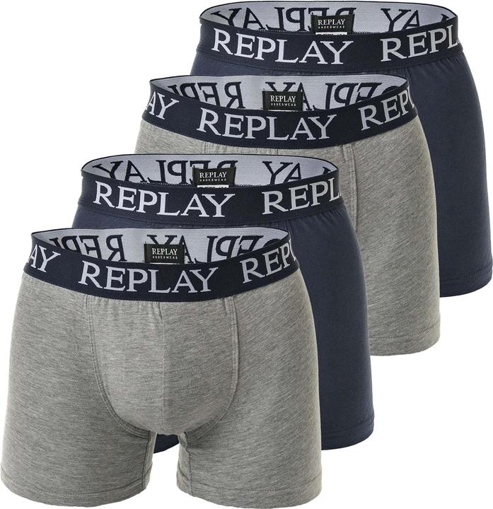 Heather grey, Navy blue