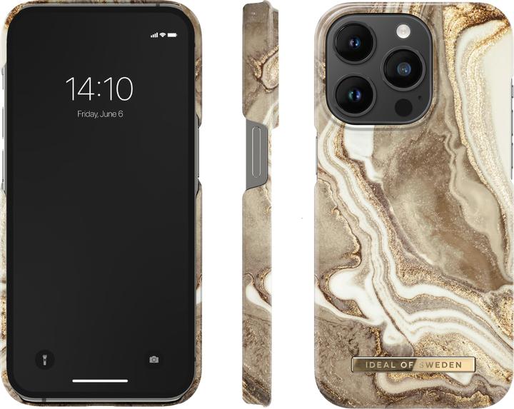 Actual product image iDeal Of Sweden Designer Cover Golden Sand Marble (Apple iPhone 14 Pro)