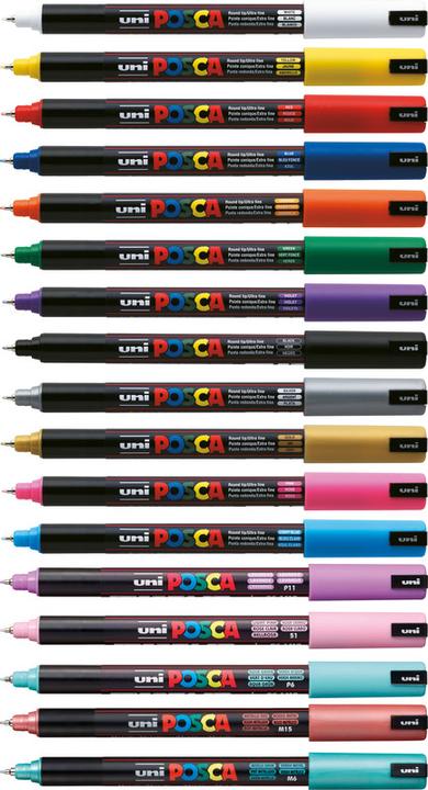 Immagine prodotto Posca Marchio PC-1MR Fineliner (Rosso, 0.70 mm, 1 x)