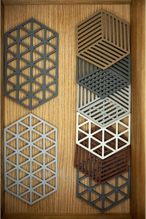 Produktbild Zone Denmark Topfuntersetzer Hexagon Dunkelbraun (1 x, Pfannenuntersetzer)