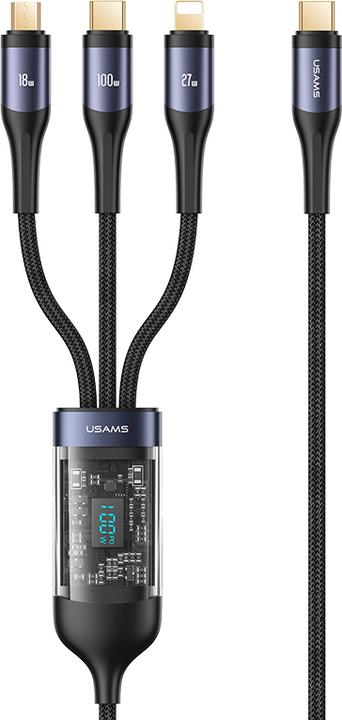 Produktbild Usams USB Typ C – Lightning, USB Typ C, Micro USB B (1.20 m, USB 2.0)