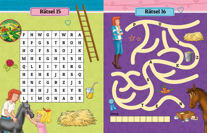 Produktbild Bibi & Tina Kreuzworträtsel für Lese-Anfänger (Deutsch, Schwager & Steinlein Verlag, 2023)