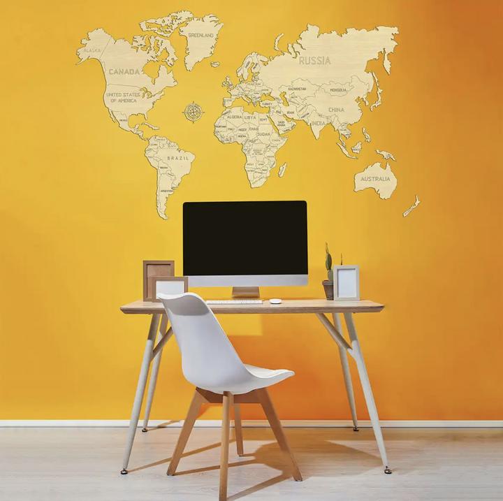 Actual product image WoodenCity World map L (31 pieces)