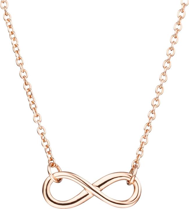 Glanzstücke München Damen Infinity Sterling Silber roségold 40,0 cm Basiskette + 5,0 cm Verlängerung - 5958 (Sterling Silber, 40 - 45 cm)