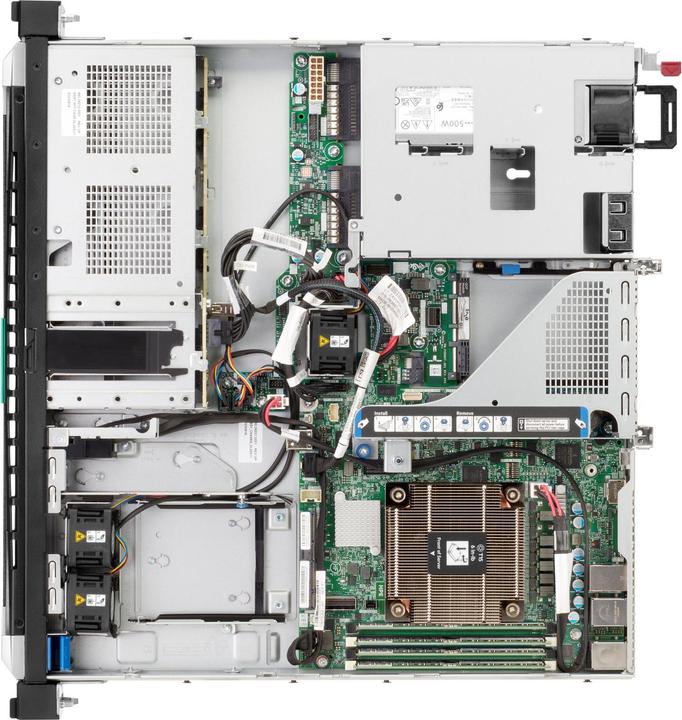 Image du produit HPE ProLiant DL20 Gen11 Intel Xeon E-2434 3.4GHz 4c 1P 32GB-U 4SFF 2x480GB SATA SSD 800W PS UE Serve (Intel Xeon E-2434, 32 Go, Serveur en rack)