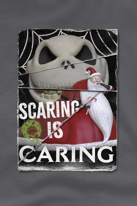 Actual product image The Nightmare Before Christmas Mens Scaring Is Caring T-Shirt (L)