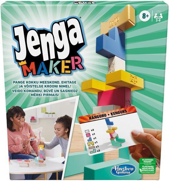 Actual product image Komelon JENGA Maker Board game (In Estonian and Latvian lang.) (Latvian, Estonian)
