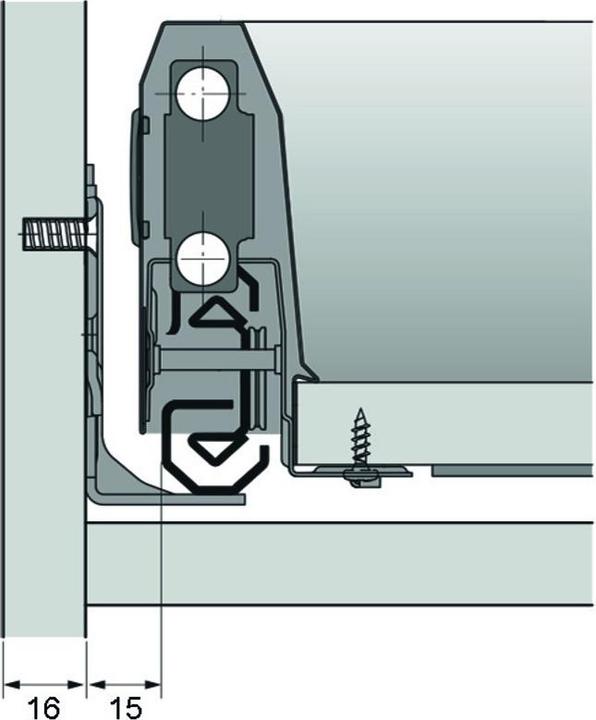 Produktbild Hettich Vollauszüge Actro Silent System / Push to open