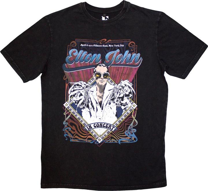 Elton John Psych Vintage Stone Wash