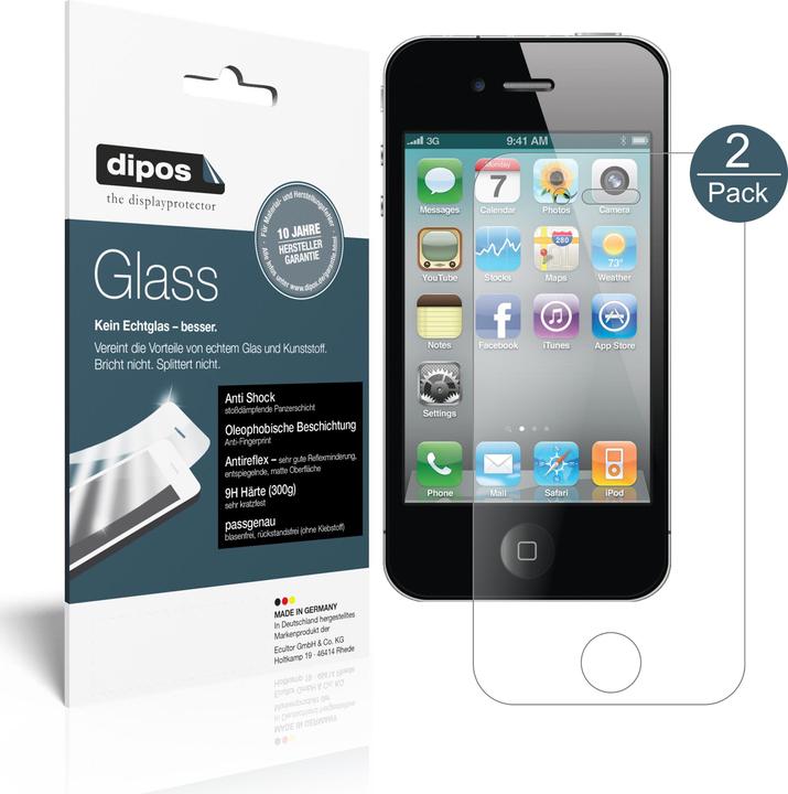 Produktbild Dipos Displayschutz Anti-Shock (1 Stück, Apple iPhone 4)