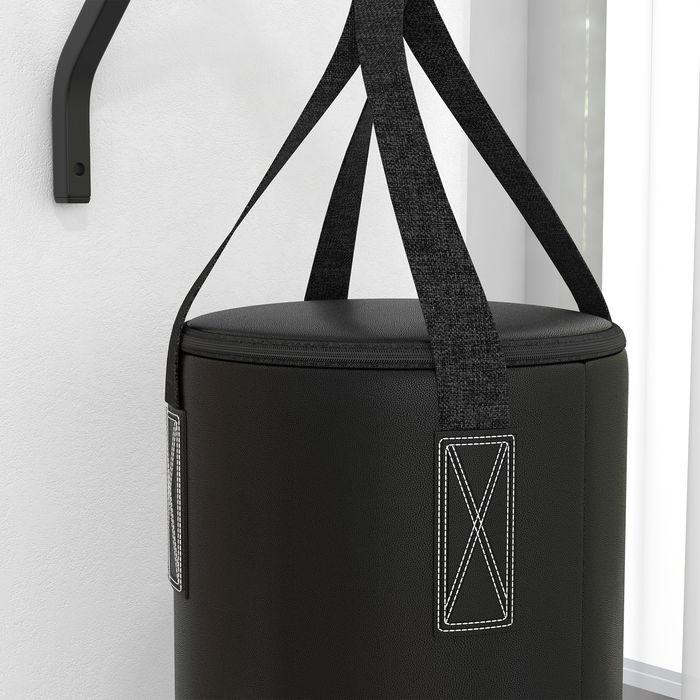 Produktbild Swisshandel24 Boxsack Wandhalterung Boxsack Ständer mit Handschuhen, Stahl, Schwarz