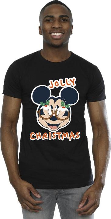 Produktbild Disney Mickey Mouse Jolly Christmas Glasses TShirt (L)