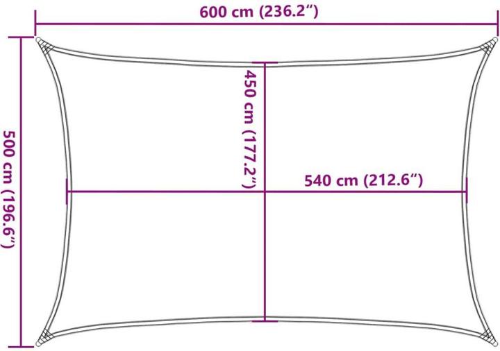 Immagine prodotto VidaXL Sonnensegel (5 x 6 m)