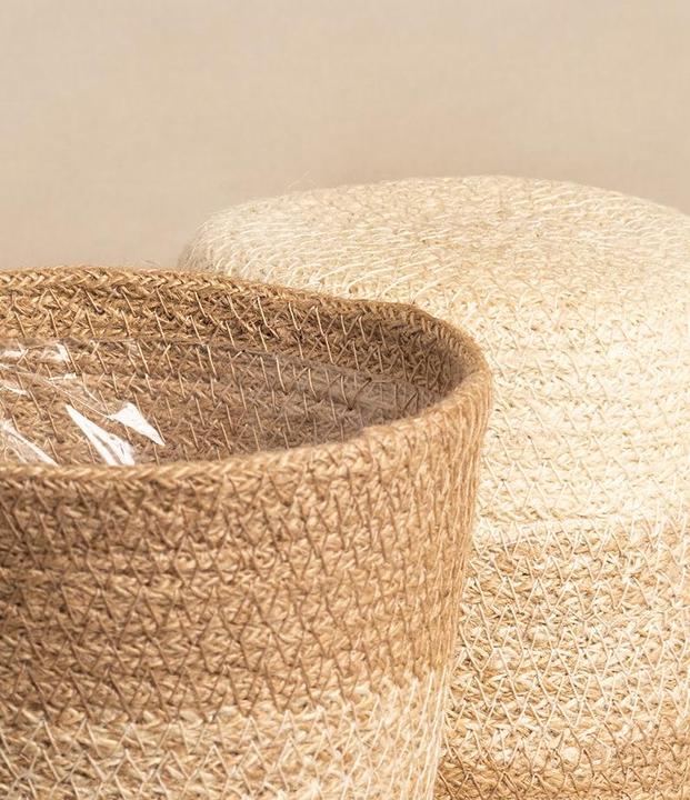 Actual product image feey Pflanzenkorb aus Jute (17 cm)
