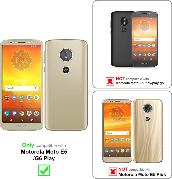 Productafbeelding Cadorabo Flip als onzichtbaar deksel (Motorola Moto G6 Play, Motorola Moto E5)