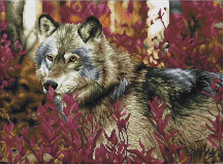Actual product image Diamond Dotz Diamond Painting Wolf
