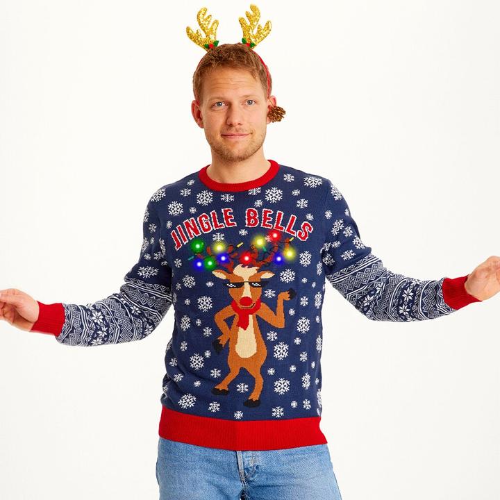 Produktbild Christmas Sweats Jingle Bells LED Sweater (M)