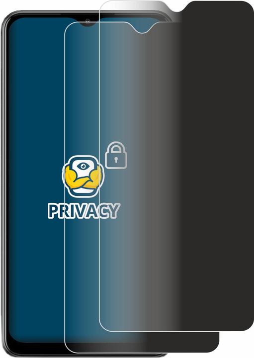 Productafbeelding BROTECT Anti-spionnetje privacyfolie Beschermfolie tegen blauw licht (2 Stuk, Samsung Galaxy M12)