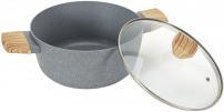Image du produit Cook Concept faitout aluminium forge manche effet bois 24cm (24 cm, Casserole, Aluminium)
