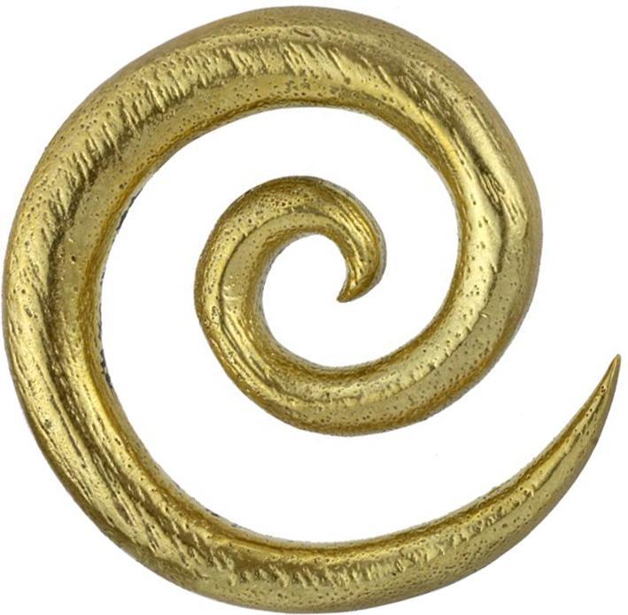 Immagine prodotto Star Piercing Ohrgewicht Spirale vergoldet