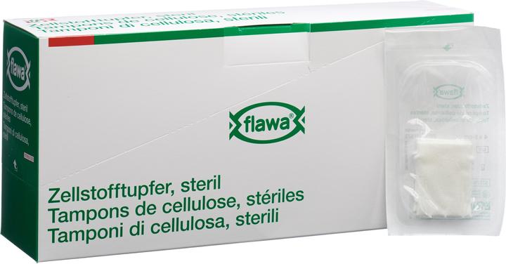 Flawa Zellstofftupfer Steril 4x5cm (70 x 2 Stk)