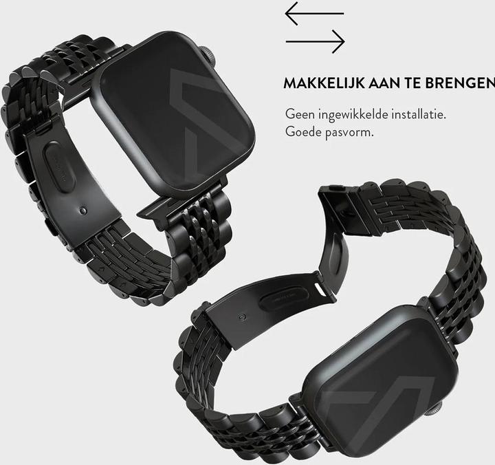 Image du produit Burga Apple Watch Metallgurt - Chic Royal - Schwarz - 38 mm / 40 mm / 41 mm (Acier inoxydable)