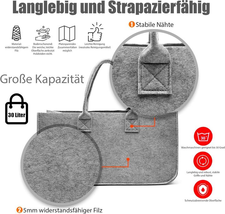 Produktbild BigDean Kaminholztasche