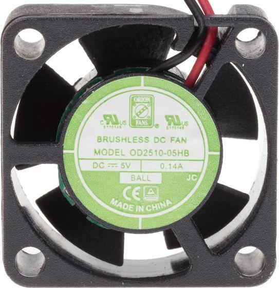 Produktbild Rs Pro DC axial fan, 25x10mm 4.59cu.m/h 5V (25 mm)