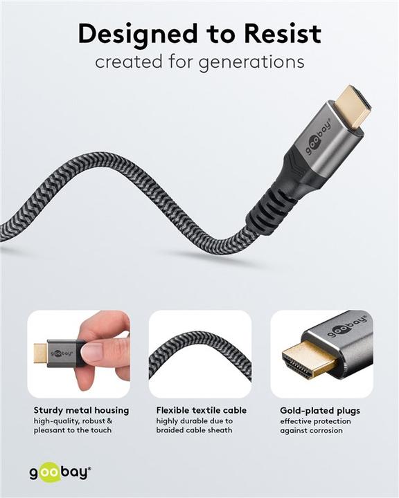 Produktbild Goobay HDMI – HDMI (1 m, HDMI)