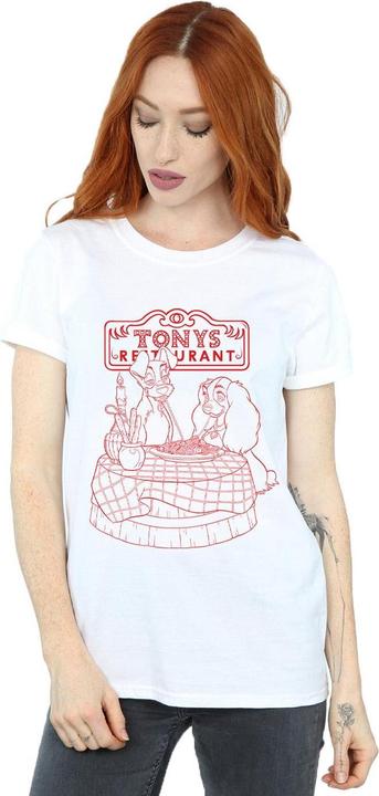 Immagine prodotto Disney Lady And The Tramp That's Amore Maglietta Ampia Donna (XL)